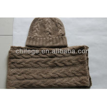 Мода 2013 зима кашемир шарфы и шляпы набор